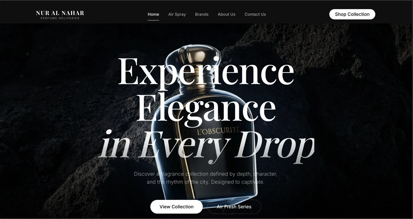 Nur Al Nahar website preview